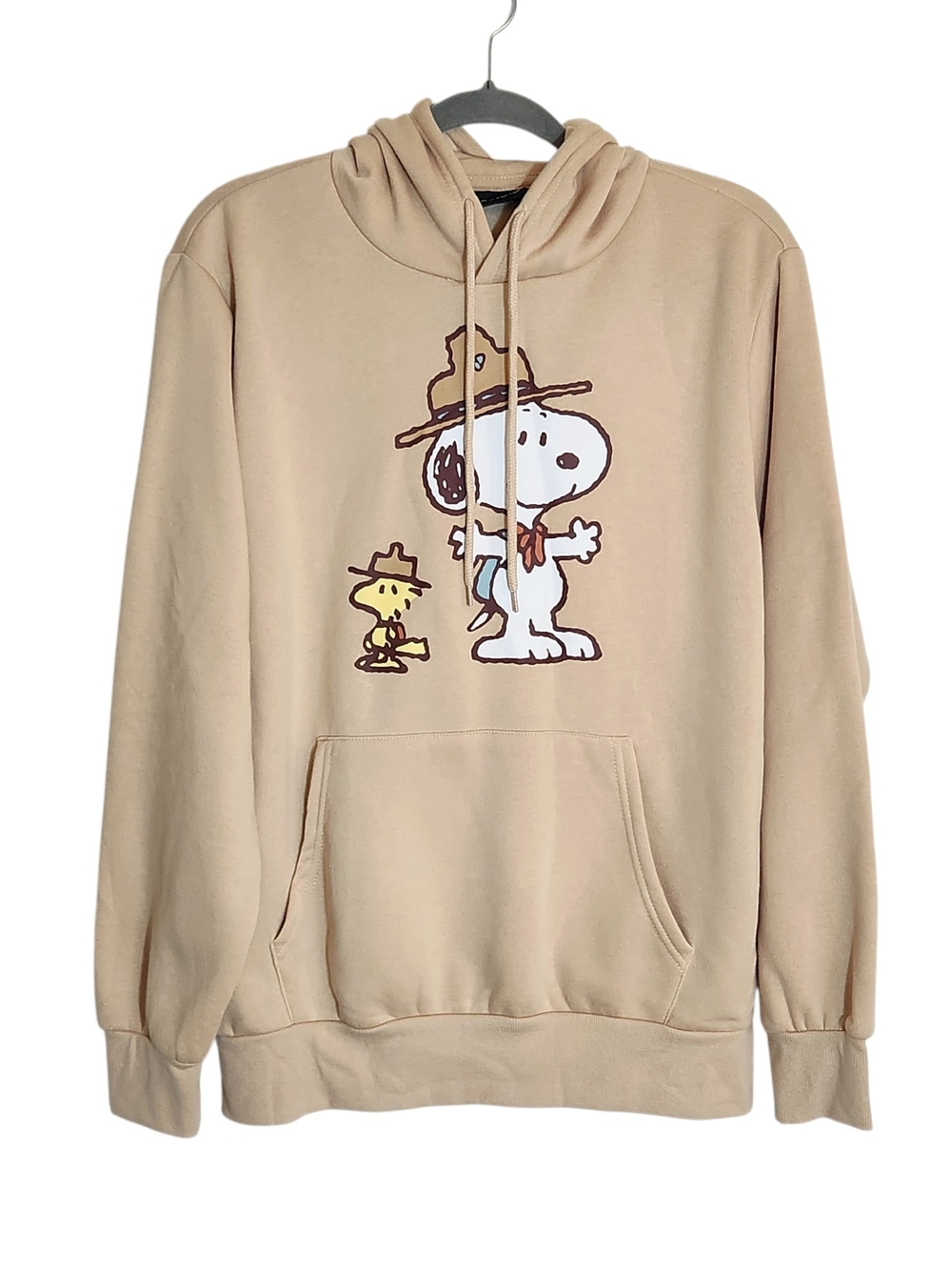 Peanuts Snoopy and Woodstock Pure Satisfaction Pullover Hoodie Size Medium NWT